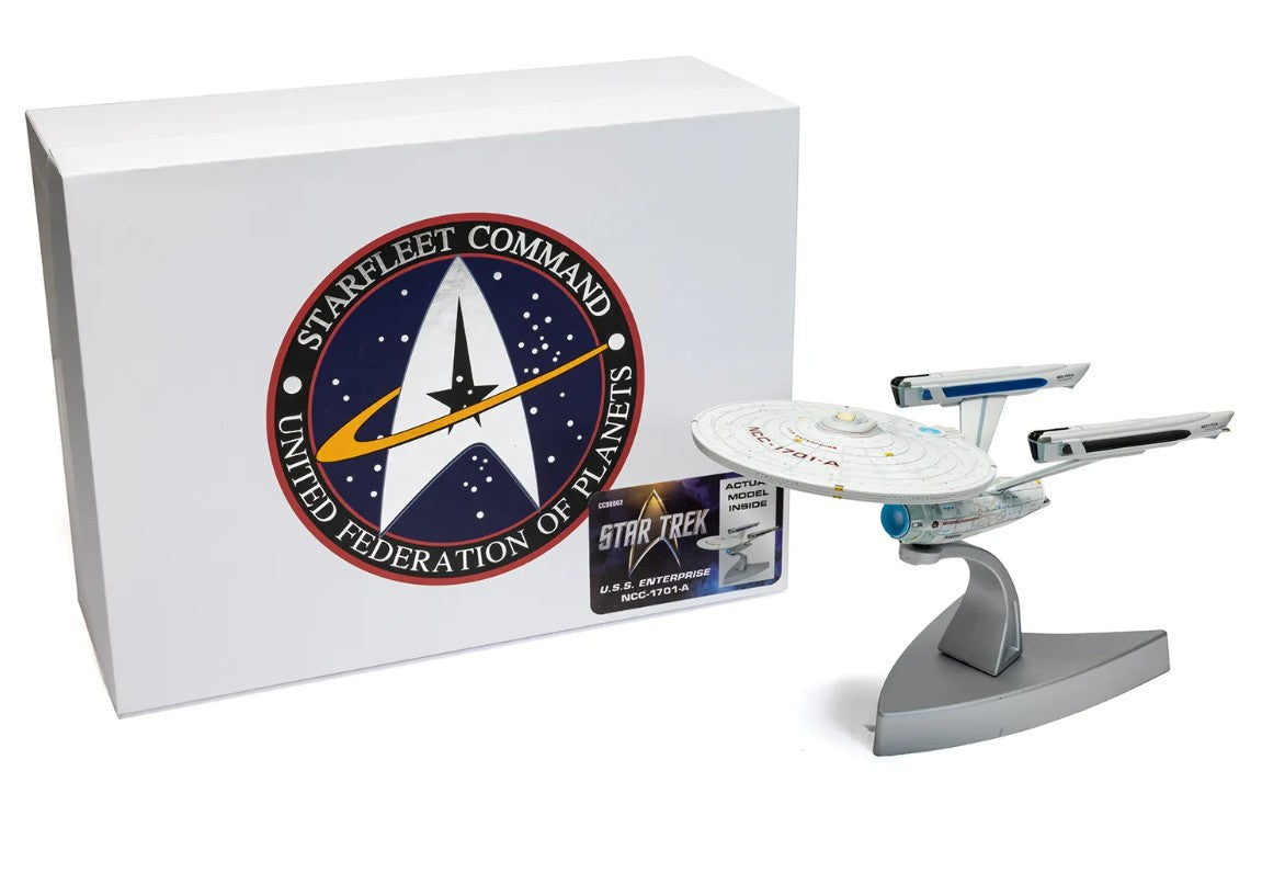 CORGI STAR TREK - U.S.S. ENTERPRISE NCC-1701-A (STAR TREK VI THE UNDISCOVERED COUNTRY) - Diecast Model with Stand