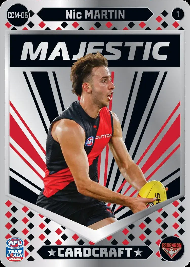 Nic Martin, CCM-05-1, Majestic Card Craft, 2026 Teamcoach AFL