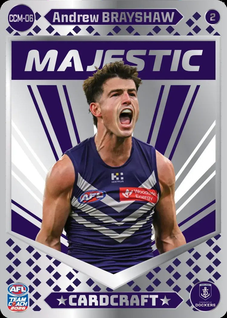 Andrew Brayshaw, CCM-06-2, Majestic Card Craft, 2026 Teamcoach AFL