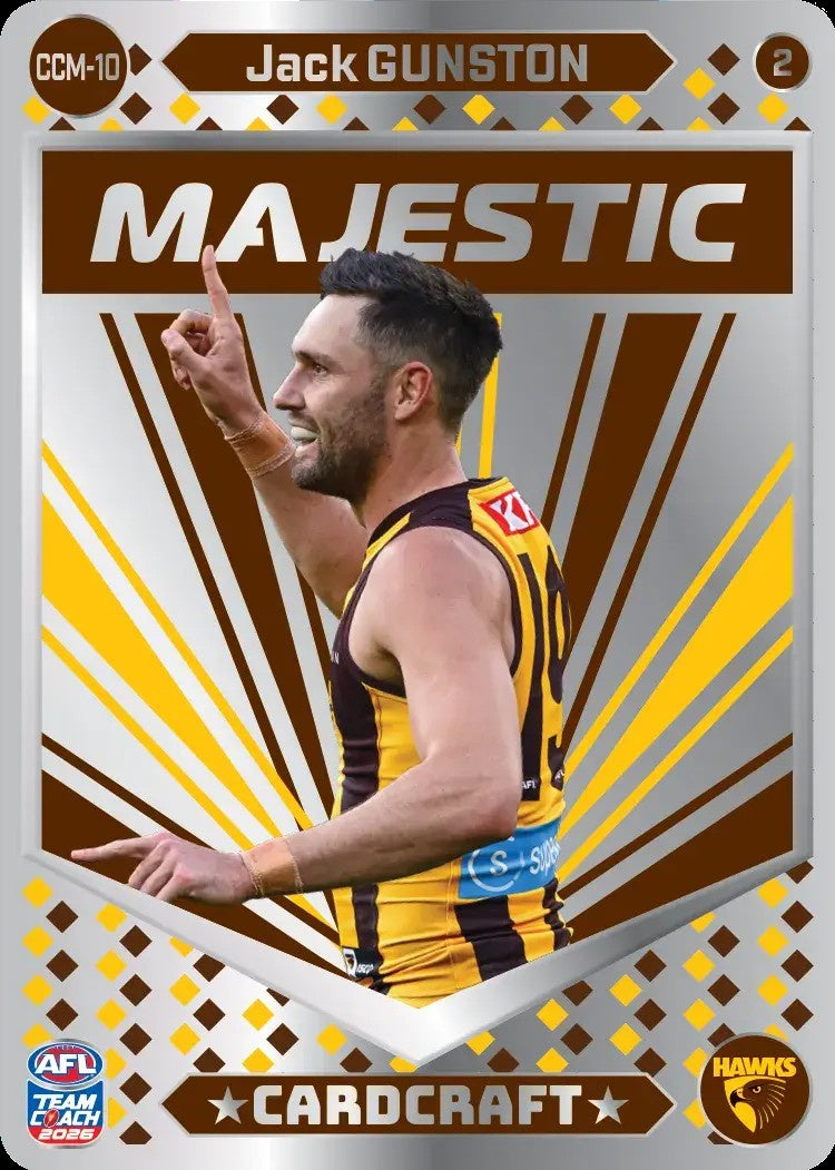 Jack Gunston, CCM-10-2, Majestic Card Craft, 2026 Teamcoach AFL