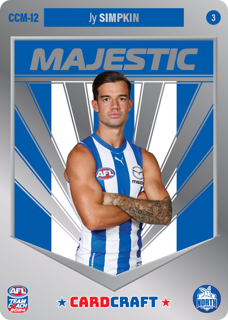 Jy Simpkin, CCM-12-3, Majestic Card Craft, 2024 Teamcoach AFL