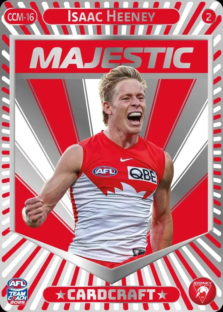 Isaac Heeney, CCM-16-2, Majestic Card Craft, 2025 Teamcoach AFL