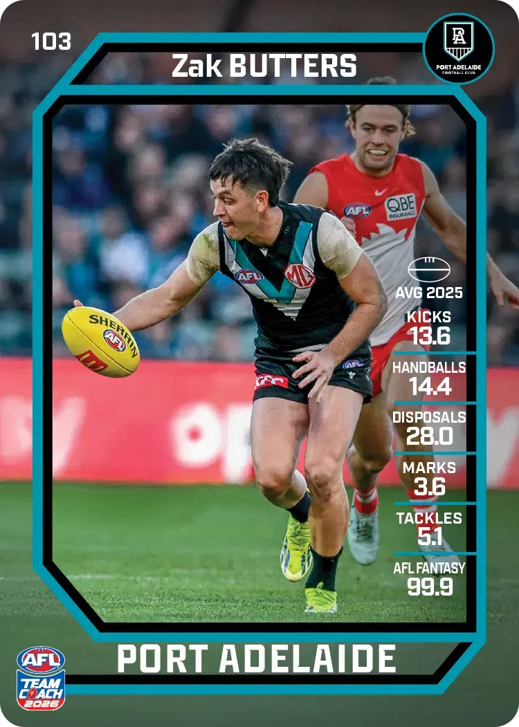 2026 Teamcoach AFL Common Cards - Cards 101 to 198 - Pick Your Card