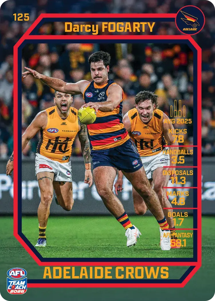2026 Teamcoach AFL Common Cards - Cards 101 to 198 - Pick Your Card