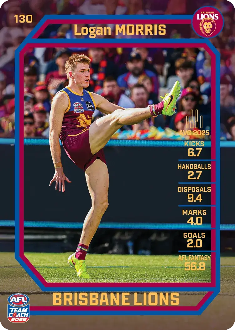 2026 Teamcoach AFL Common Cards - Cards 101 to 198 - Pick Your Card