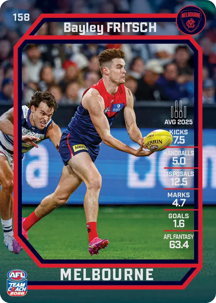 2026 Teamcoach AFL Common Cards - Cards 101 to 198 - Pick Your Card