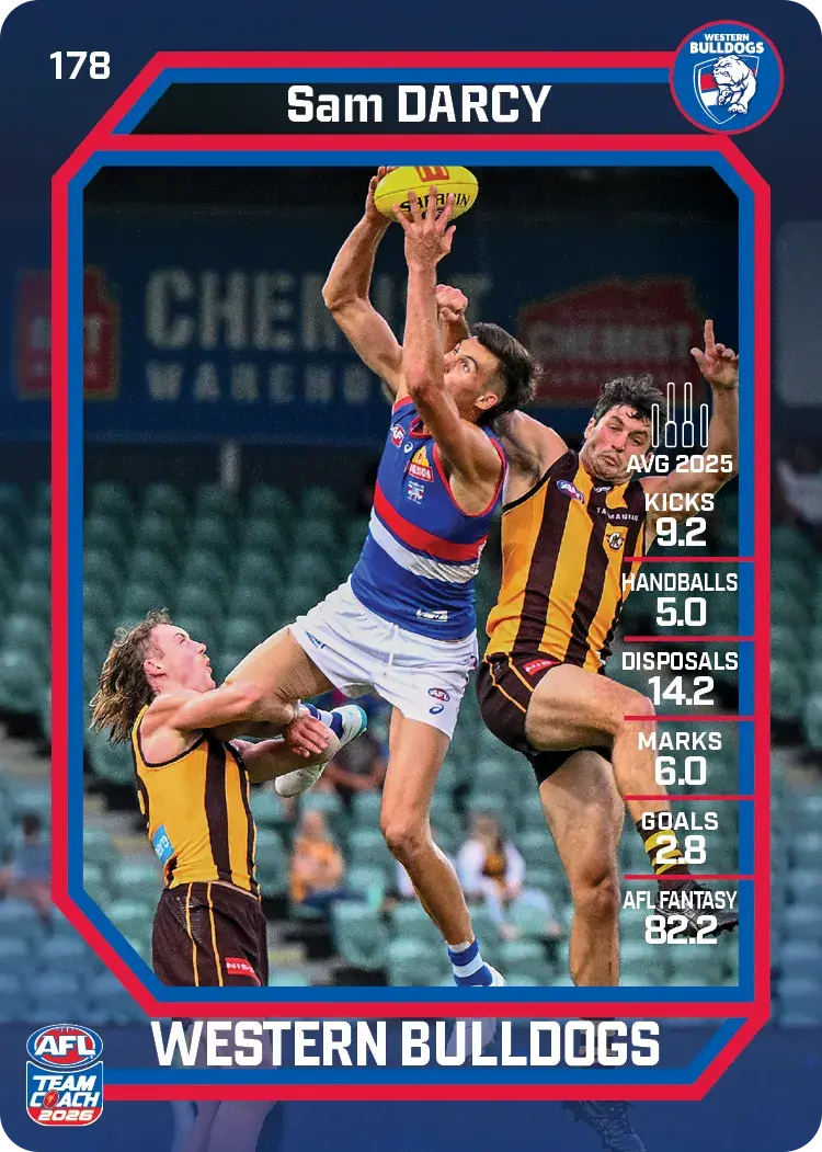 2026 Teamcoach AFL Common Cards - Cards 101 to 198 - Pick Your Card