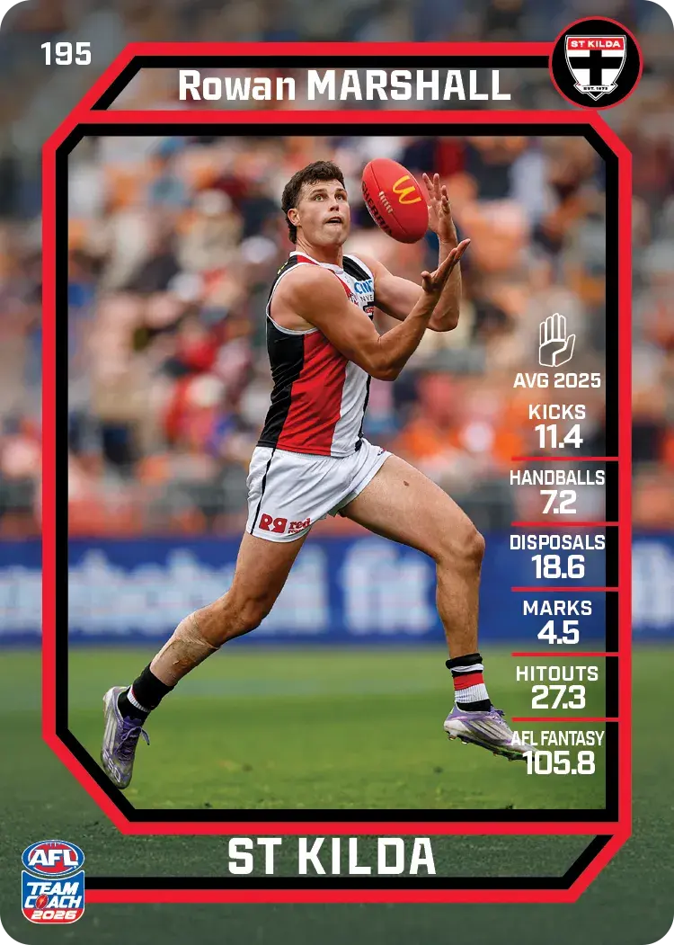 2026 Teamcoach AFL Common Cards - Cards 101 to 198 - Pick Your Card