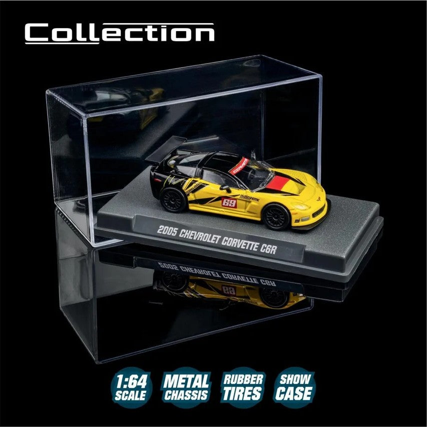 2005 Chevrolet Corvette C6 R - #69 Yellow/Black- Majorette: Collection, 1:64 Scale Diecast Car