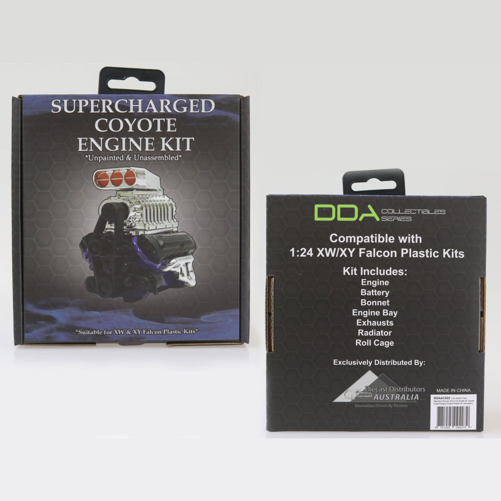 Super Charged XW/XY Coyote Engine, 1:24 Scale Plastic Model Kit