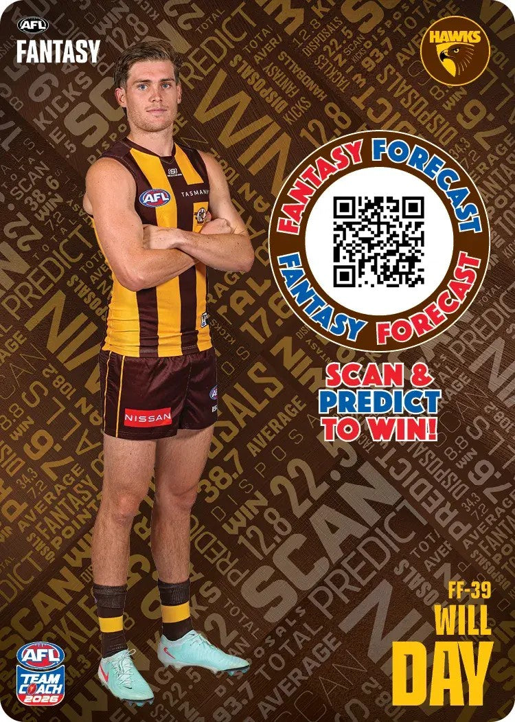 2026 Teamcoach AFL Fantasy Forecast - Cards 1 to 72 - Pick Your Card
