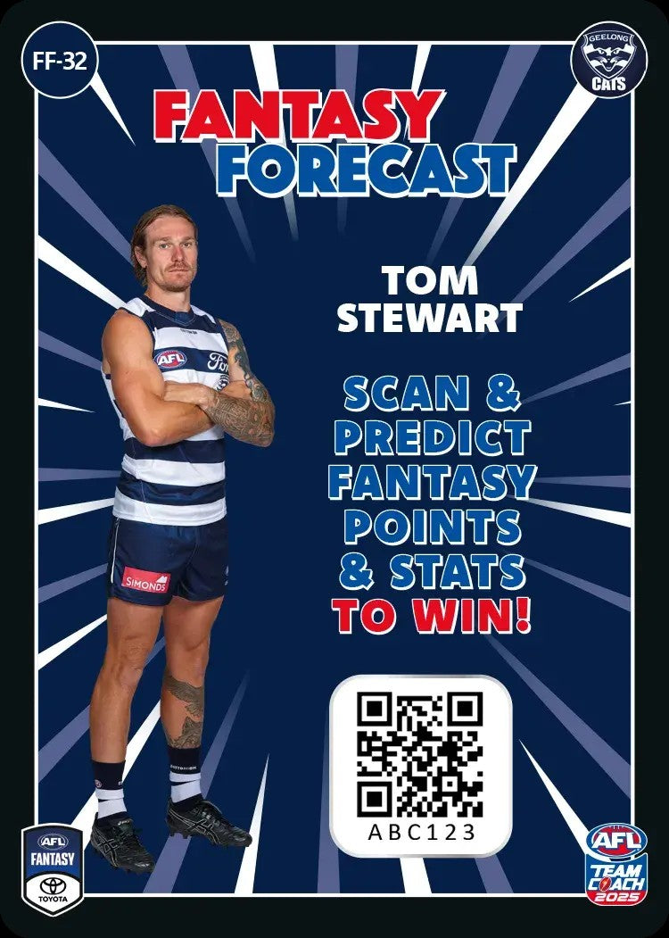 2025 Teamcoach AFL Fantasy Forecast - Cards 1 to 90 - Pick Your Card