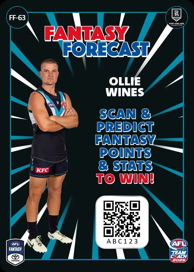 2025 Teamcoach AFL Fantasy Forecast - Cards 1 to 90 - Pick Your Card