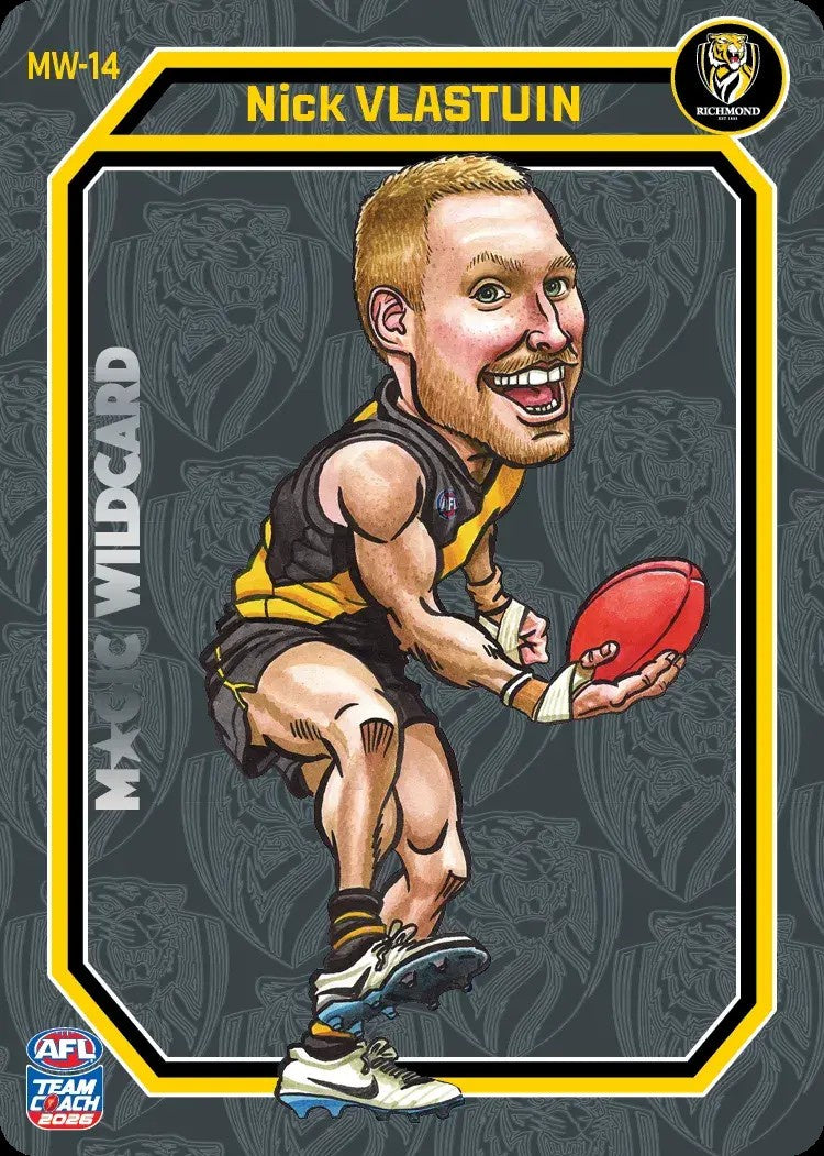 Nick Vlastuin, Magic Wildcard, 2026 Teamcoach AFL