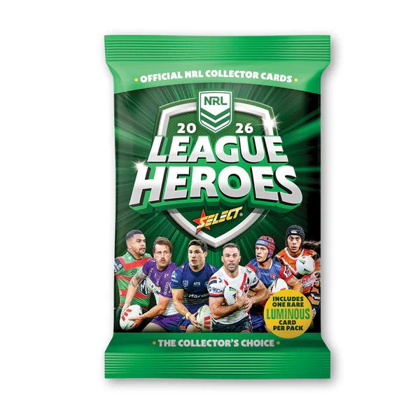 COMBO: 2026 Select NRL League Heroes Cards Box & Vinyl Album