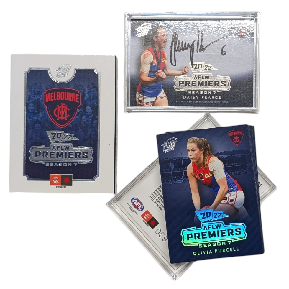 2022 Select AFLW Season 7 Melbourne Platinum Premiers Card Set