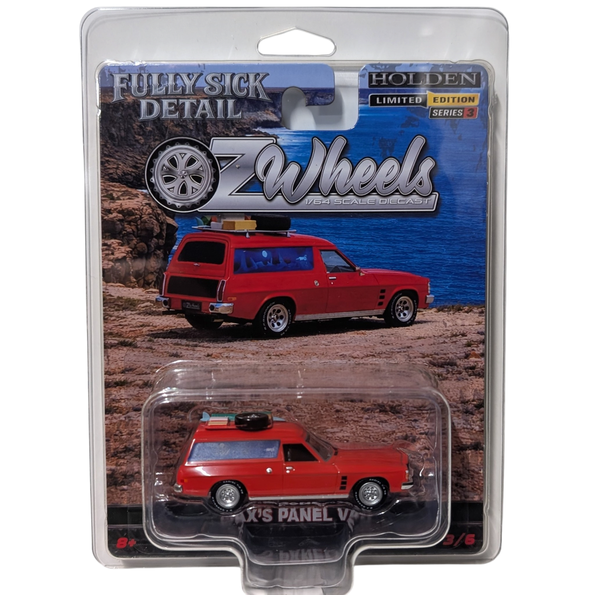 Oz Wheels, Holden HJ Sandman 'Max's Panel Van', Fully Sick Detail FSD's Series 3 - 1:64 Scale Diecast Car