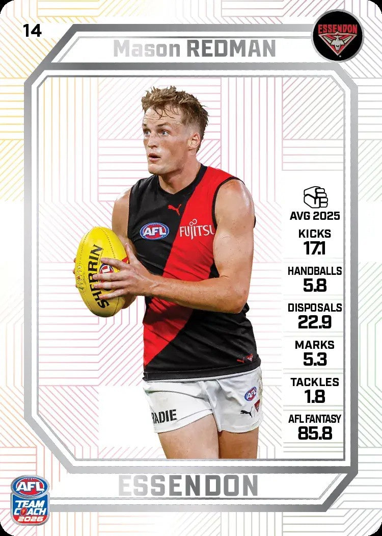 Mason Redman, PEARL Parallel, 2026 Teamcoach AFL