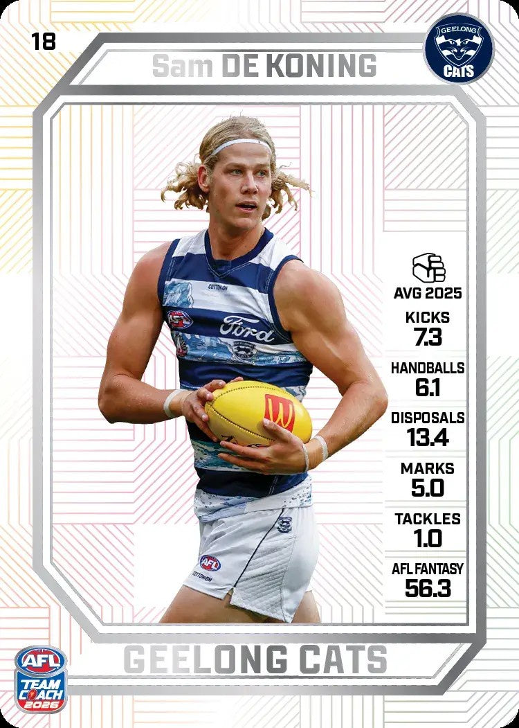 Sam De Koning, PEARL Parallel, 2026 Teamcoach AFL