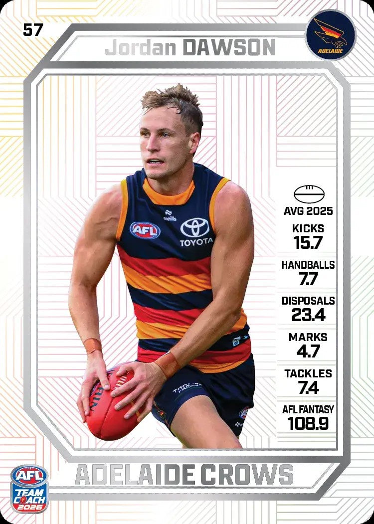 Jordan Dawson, PEARL Parallel, 2026 Teamcoach AFL