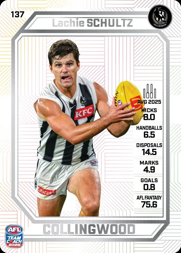 Lachie Schultz, PEARL Parallel, 2026 Teamcoach AFL