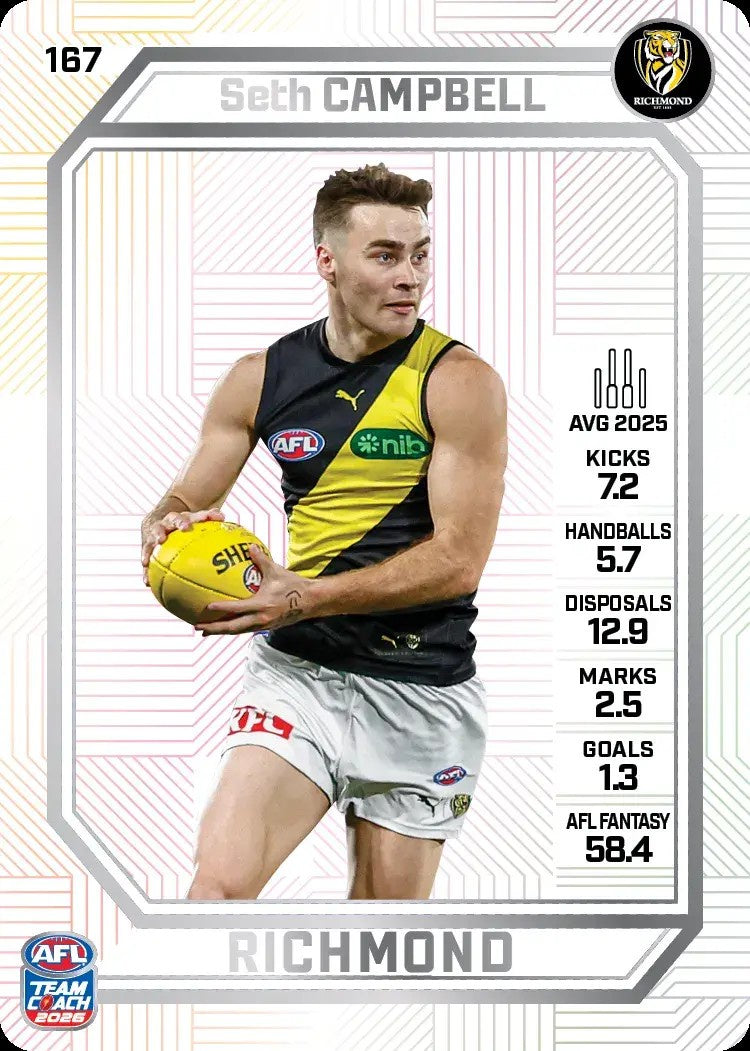Seth Campbell, PEARL Parallel, 2026 Teamcoach AFL