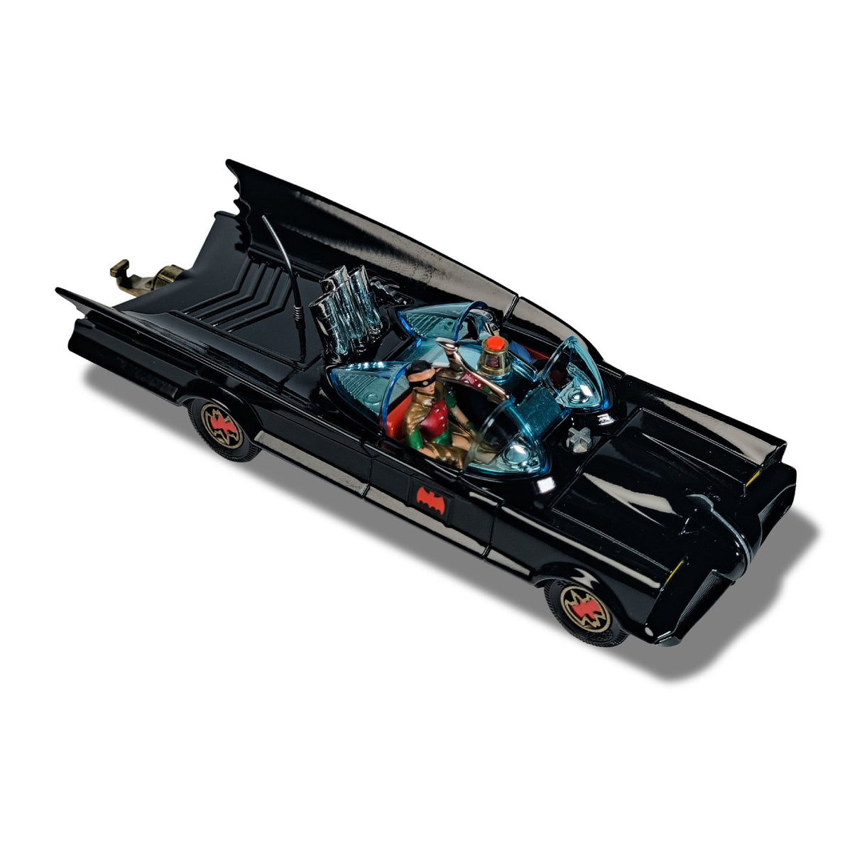 CORGI BATMOBILE WITH BATMAN AND ROBIN, 1:45 Scale Diecast Car