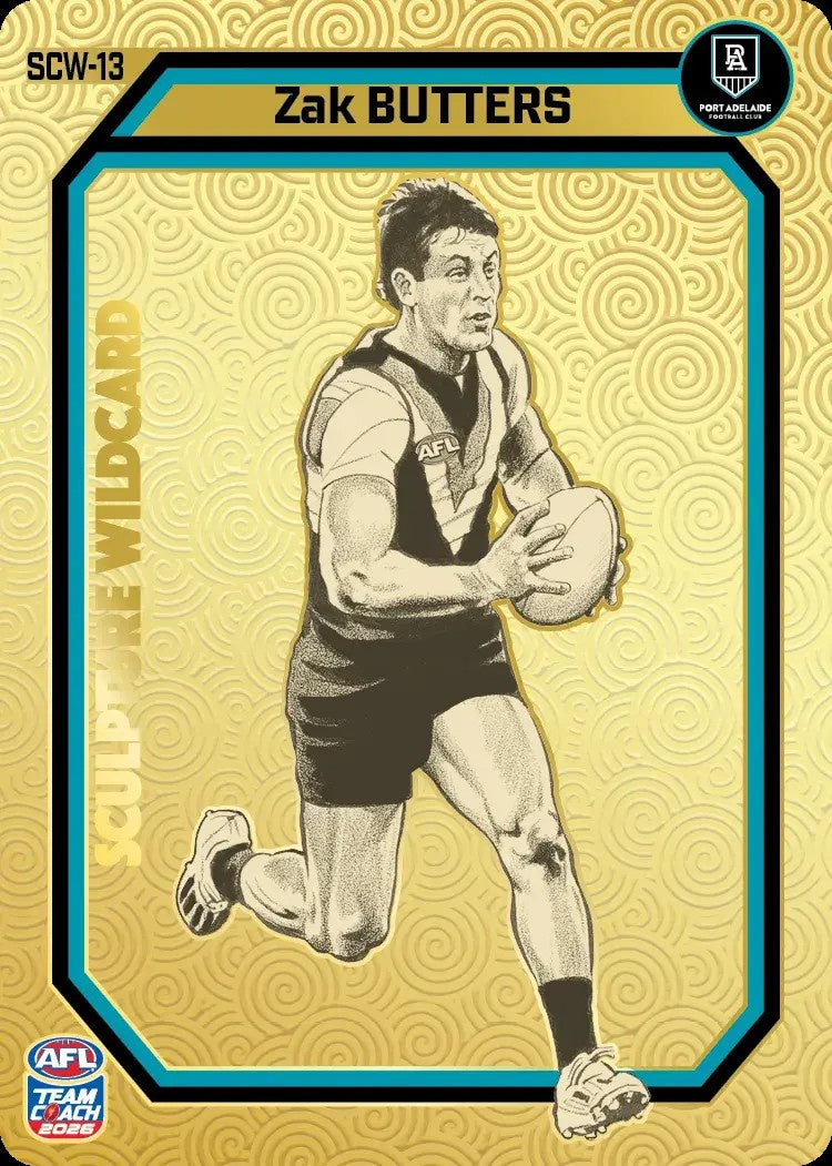 Zak Butters, GOLD Sculpture Wildcard, 2026 Teamcoach AFL