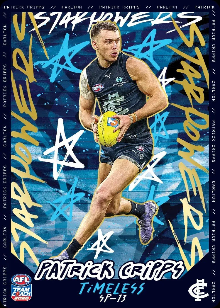 Patrick Cripps, SP-13, TEAM Star Powers, 2026 Teamcoach AFL