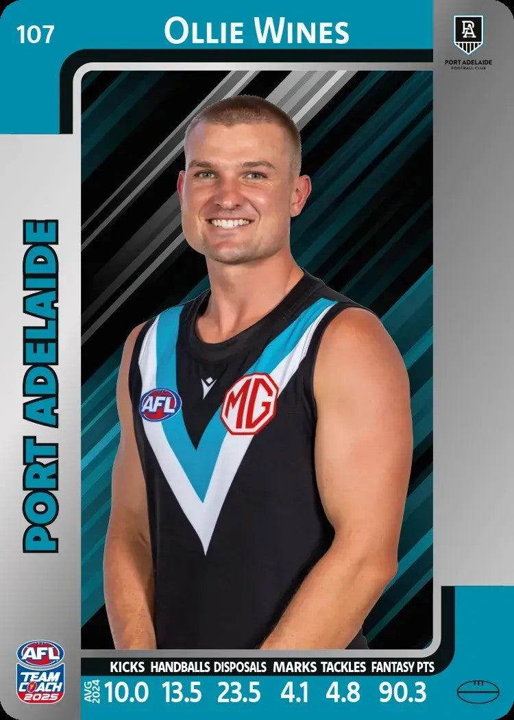 2025 Teamcoach AFL Silver Parallel Cards - Cards 101 to 198 - Pick Your Card