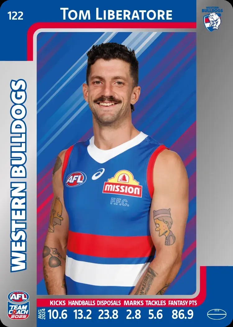 2025 Teamcoach AFL Silver Parallel Cards - Cards 101 to 198 - Pick Your Card