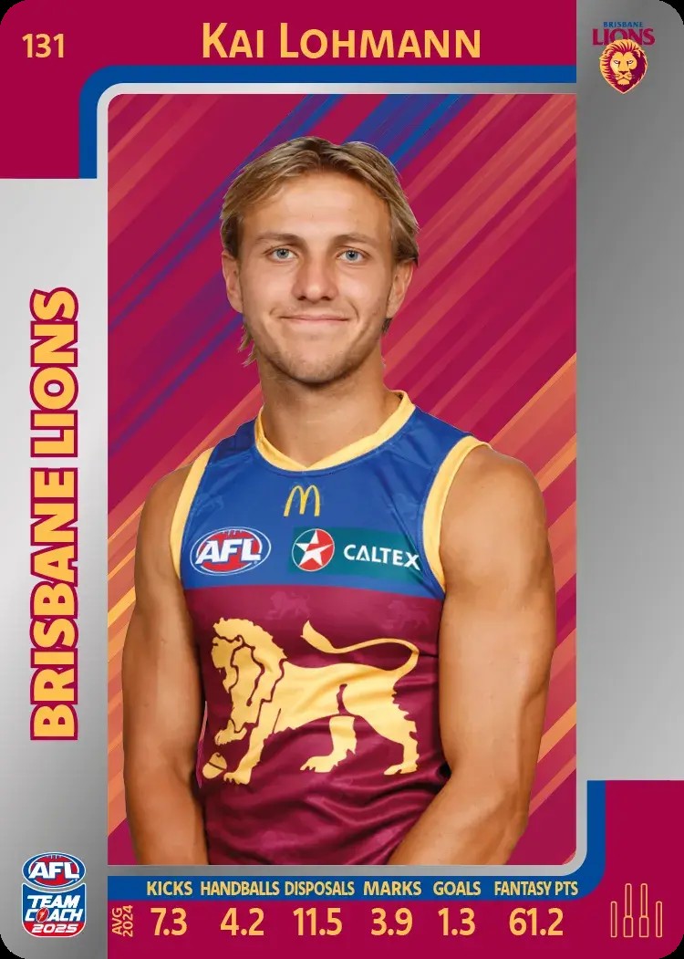 2025 Teamcoach AFL Silver Parallel Cards - Cards 101 to 198 - Pick Your Card