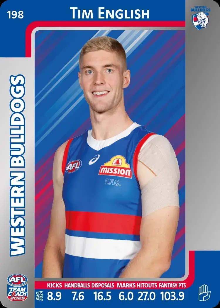 2025 Teamcoach AFL Silver Parallel Cards - Cards 101 to 198 - Pick Your Card