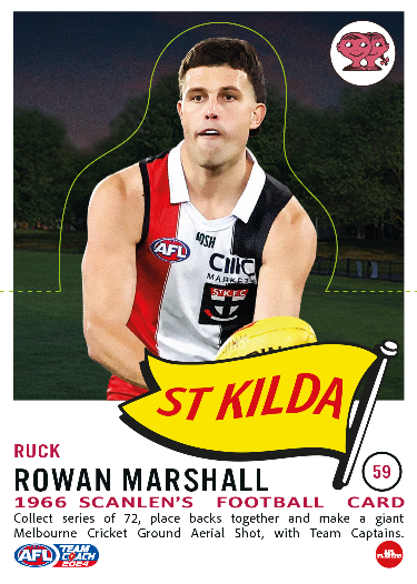 2024 Teamcoach AFL Scanlens Die-Cut - Cards 1 to 72 - Pick Your Card