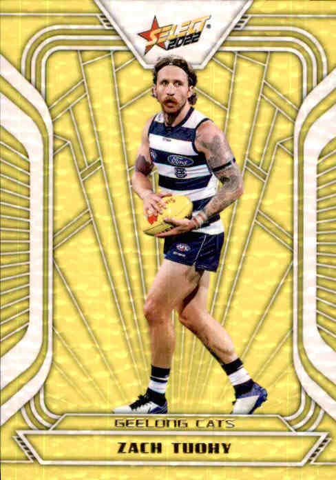 Zach TuohyJacob Hopper, Fractured Acid Yellow, 2022 Select AFL Footy Stars Jumbo