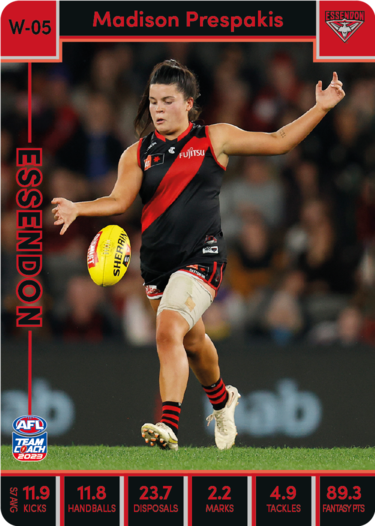 2023 Teamcoach AFL - AFLW Cards - Cards W-01 to W-18 - Pick Your Card