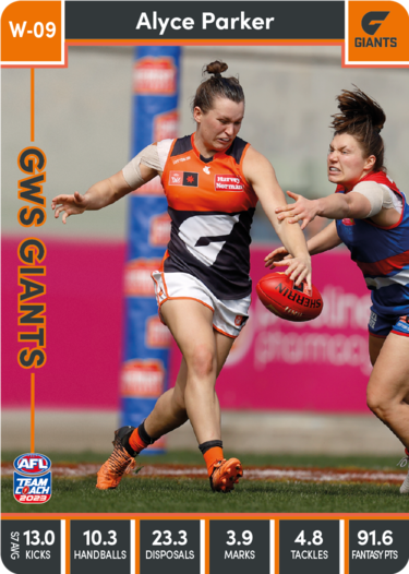 2023 Teamcoach AFL - AFLW Cards - Cards W-01 to W-18 - Pick Your Card