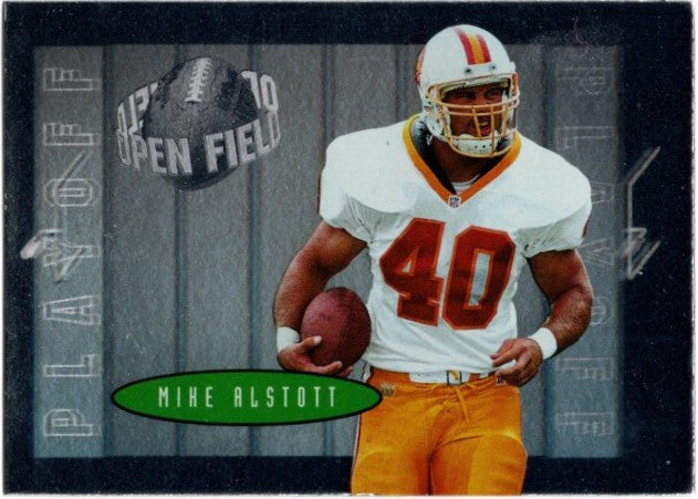 Mike Alstott, #40, Open Field, 1996 Playoff Contenders Football NFL