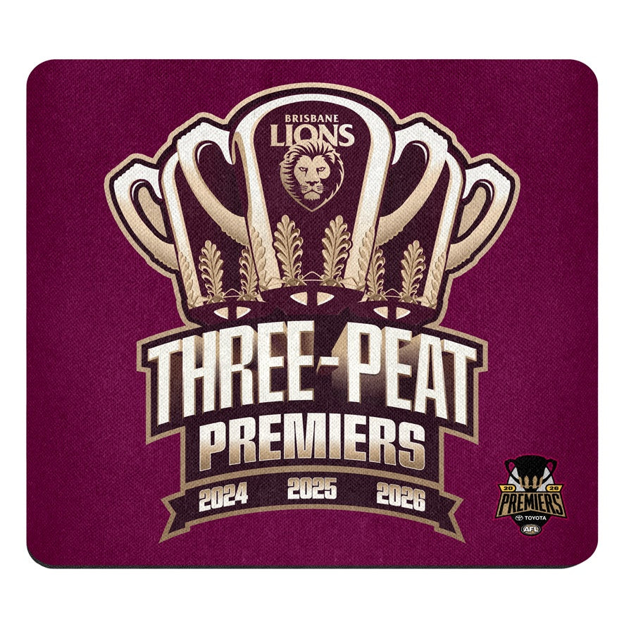 Brisbane Lions 2026 AFL Premiers Mouse Pad