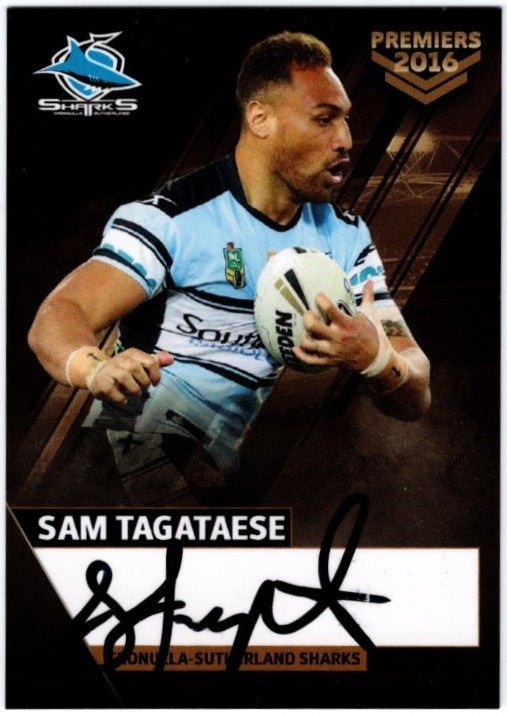 2016 Cronulla Sharks Official Signed Premiers Card Set (Read Description)