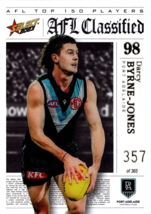 Darcy Byrne-Jones, AFL Classified, 2023 Select AFL Footy Stars