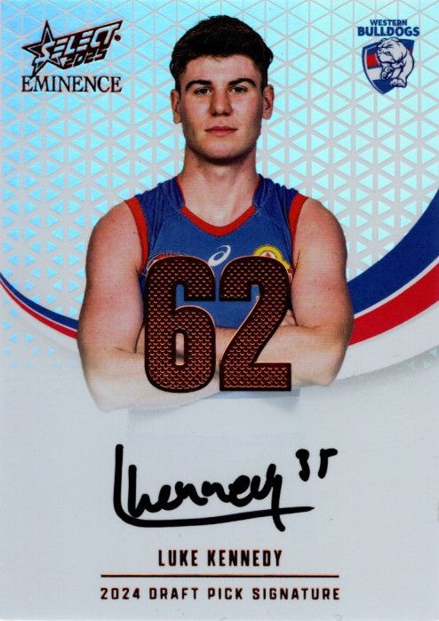 Luke Kennedy, Copper Draft Pick Signature, 2025 Select AFL Eminence