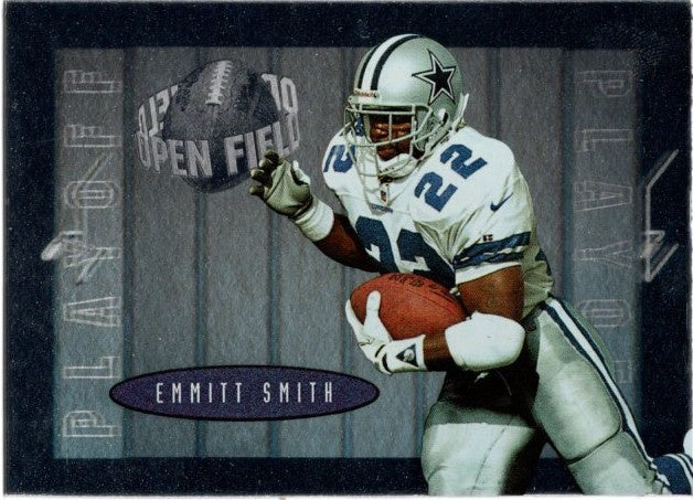 Emmitt Smith, #22, Open Field, 1996 Playoff Contenders Football NFL