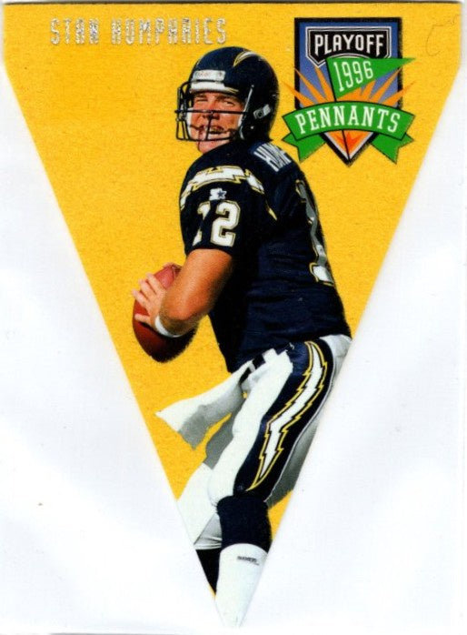 Stan Humphries, #75, Pennants, 1996 Playoff Contenders Football NFL