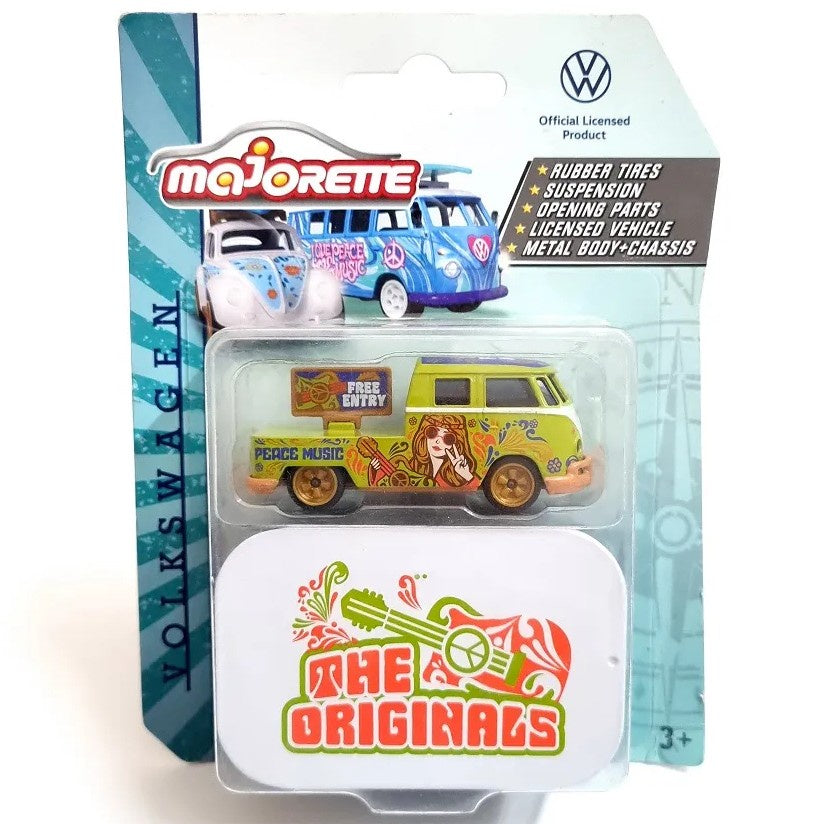 Volkswagen T1 Van - Majorette: Volkswagen VW The Originals Deluxe Cars, 1:64 Scale Diecast Car