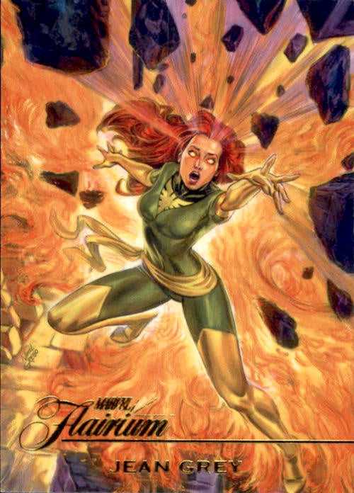 Jean Grey, FT-27, Flairium, 2023 Fleer Marvel Flair