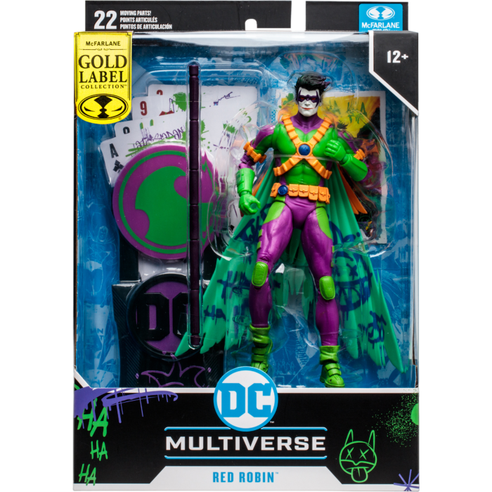 Teen Titans - Red Robin (The New 52) Jokerized DC Multiverse Gold Label 7" Scale McFarlane Action Figure