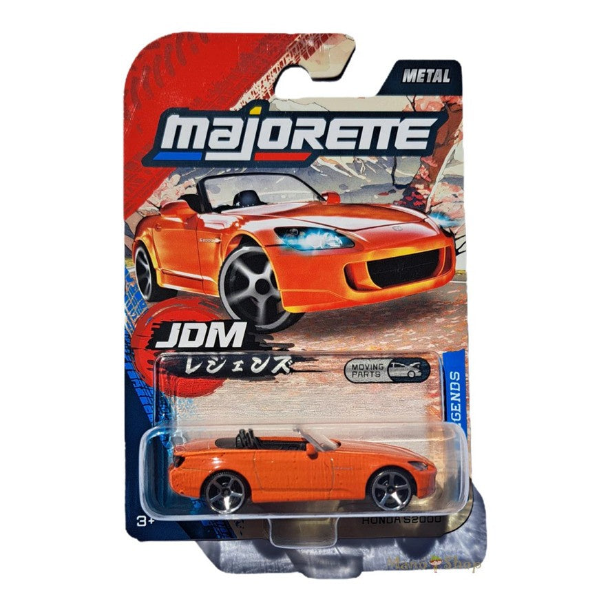Honda S2000 - Orange - Majorette: JDM Legends, 1:64 Scale Diecast Car