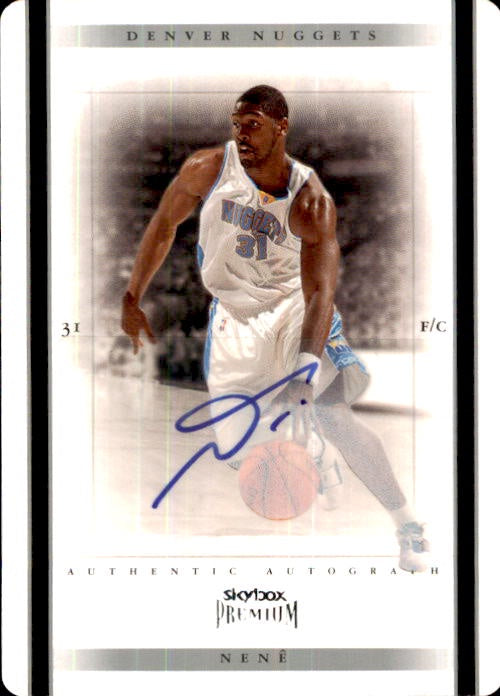 Nene, Authentic Autograph, 2004-05 Skybox Premium Basketball NBA