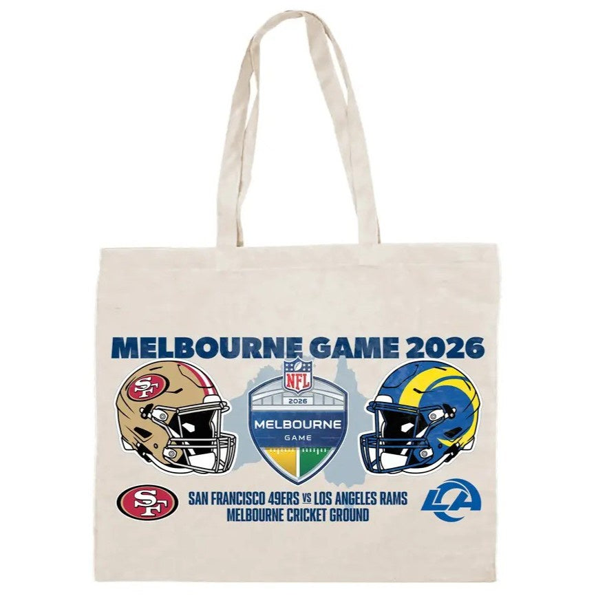 MELBOURNE 2026 NFL @ THE MCG - 49ERS v RAMS TOTE BAG
